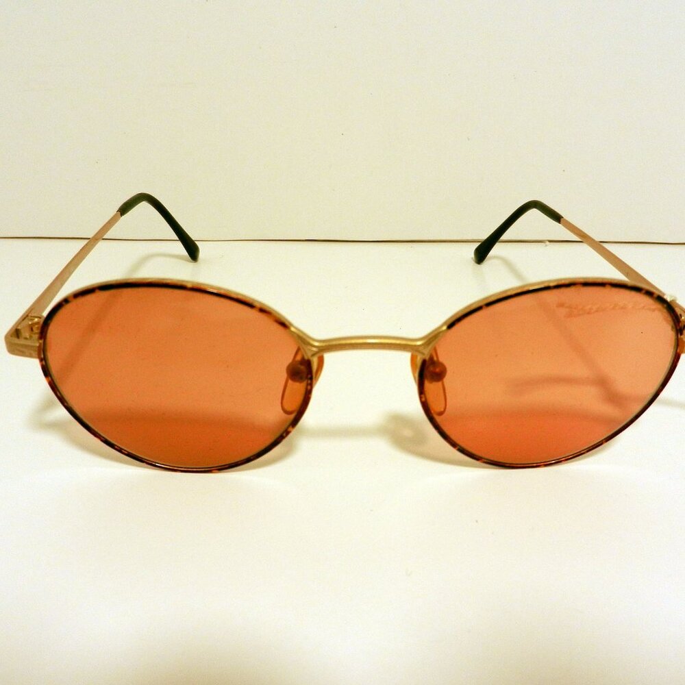 Giorgio Armani 129 759 Antique Gold Metal Brown Tortoise Oval Sunglasses 3425 - Picture 3 of 12